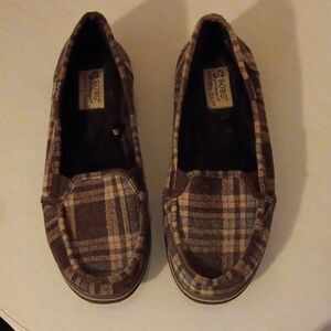 BOBS from Skechers Brown Plaid Loafers
